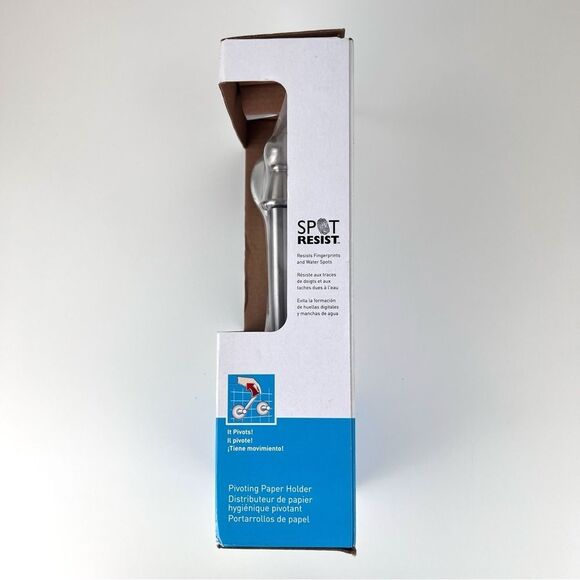 Moen Sage DN6899BN Brushed Nickel Surface Mount Pivot Toilet Paper Holder - Picture 3 of 8